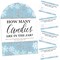 Big Dot of Happiness Winter Wonderland - How Many Candies Snowflake Holiday Party and Winter Wedding Game - 1 Stand and 40 Cards - Candy Guessing Game